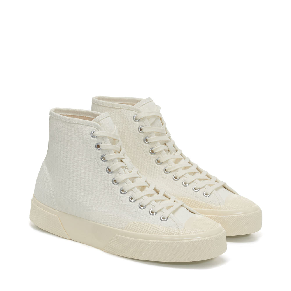Sneakers Unisex 2433 WORKWEAR Mid Cut WHITE-OFF WHITE Dressed Front (jpg Rgb)	