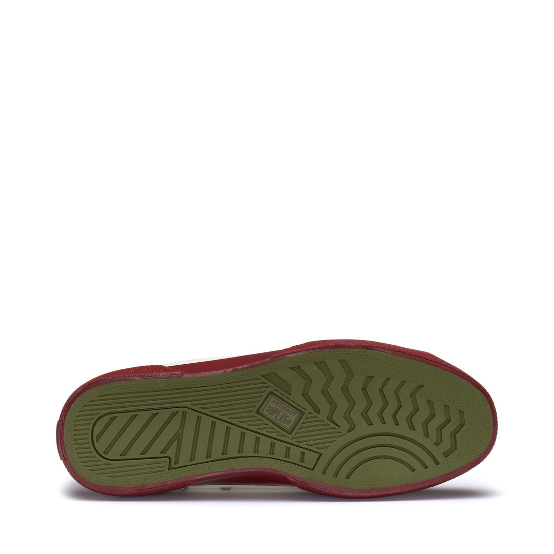 Sneakers Unisex 2433 WORKWEAR Mid Cut OFF WHITE - F RED Detail (jpg Rgb)			