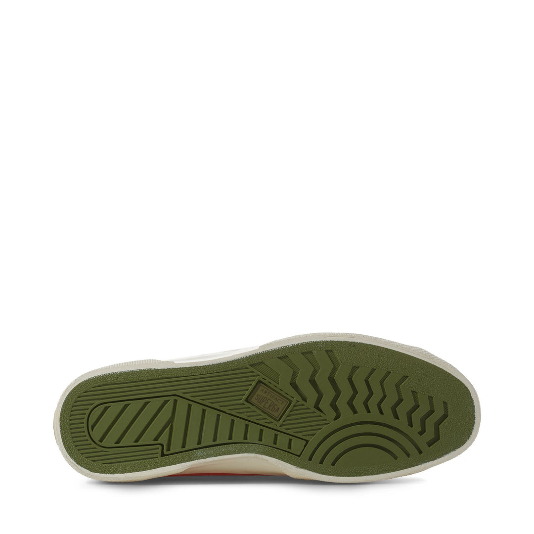 Sneakers Unisex 2432 WORKWEAR Low Cut ORANGE-OFF WHITE Detail (jpg Rgb)			