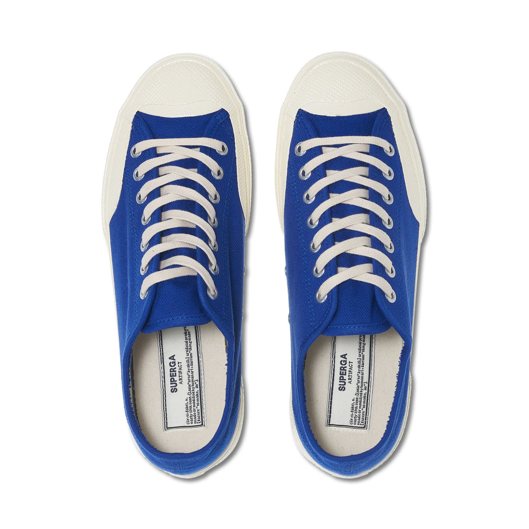 Sneakers Unisex 2432 WORKWEAR Low Cut BLUE CHAMBARY-OFF WHITE Dressed Back (jpg Rgb)		