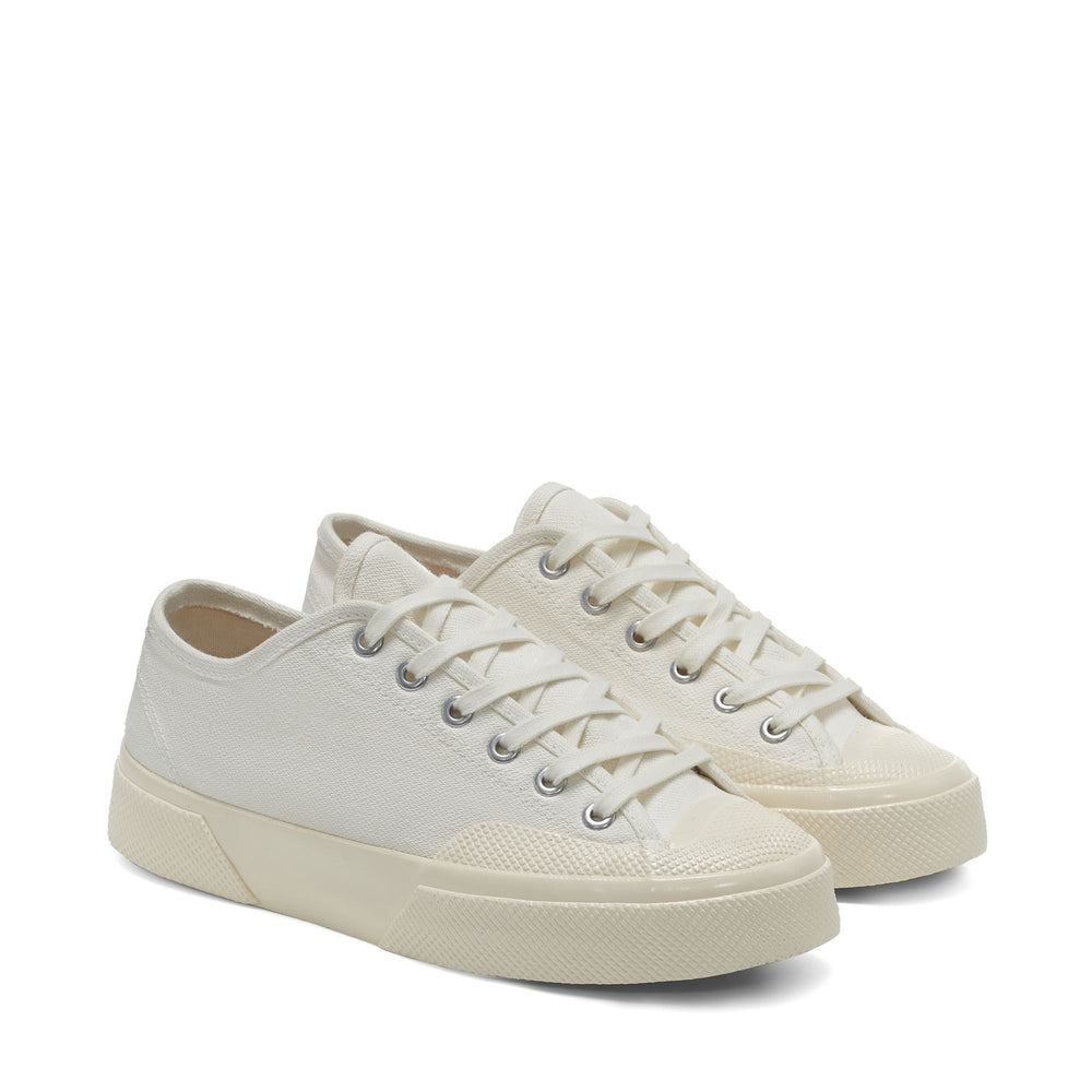 Sneakers Unisex 2432 WORKWEAR Low Cut WHITE-OFF WHITE Dressed Front (jpg Rgb)	