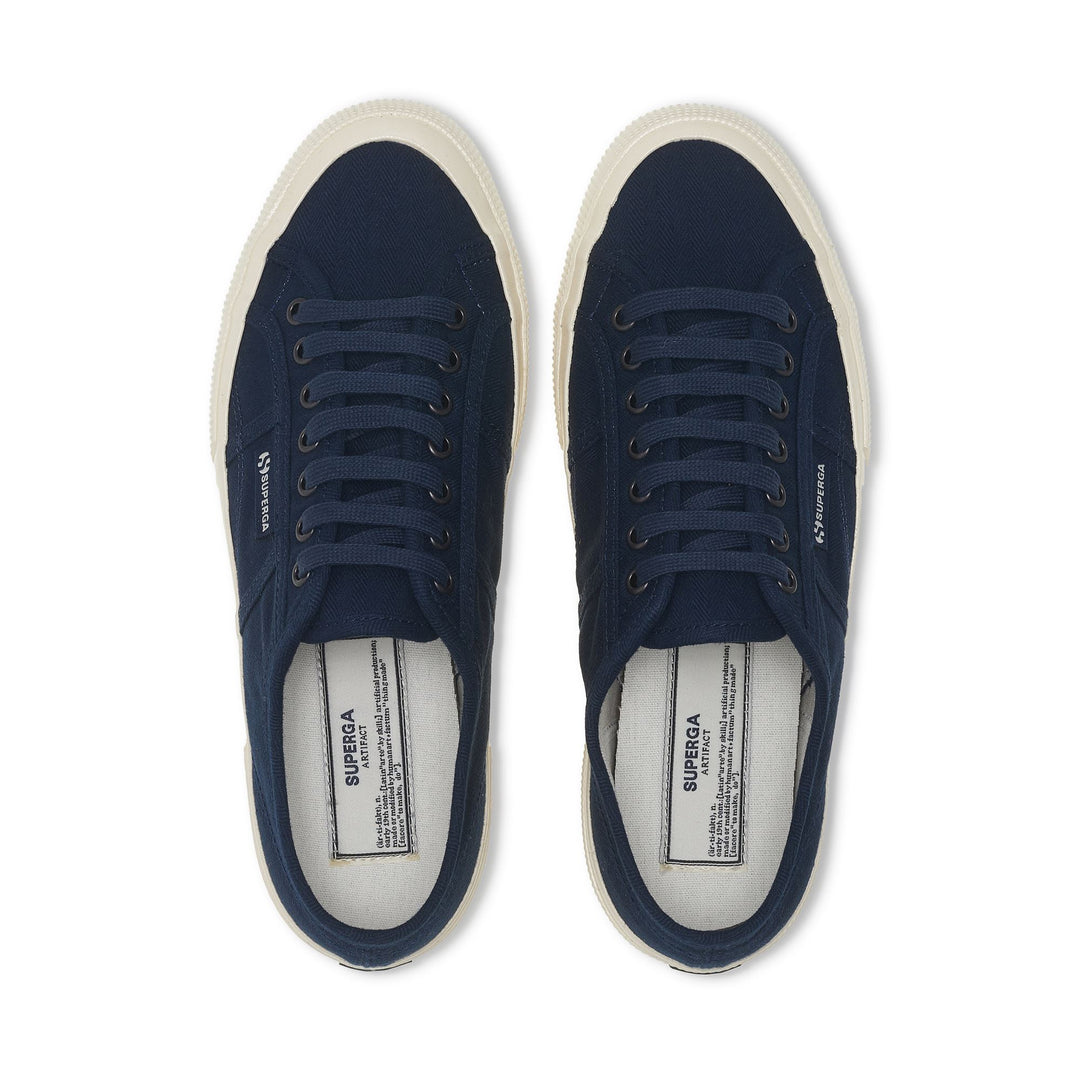 Sneakers classiche unisex blu navy con tomaia in cotone main