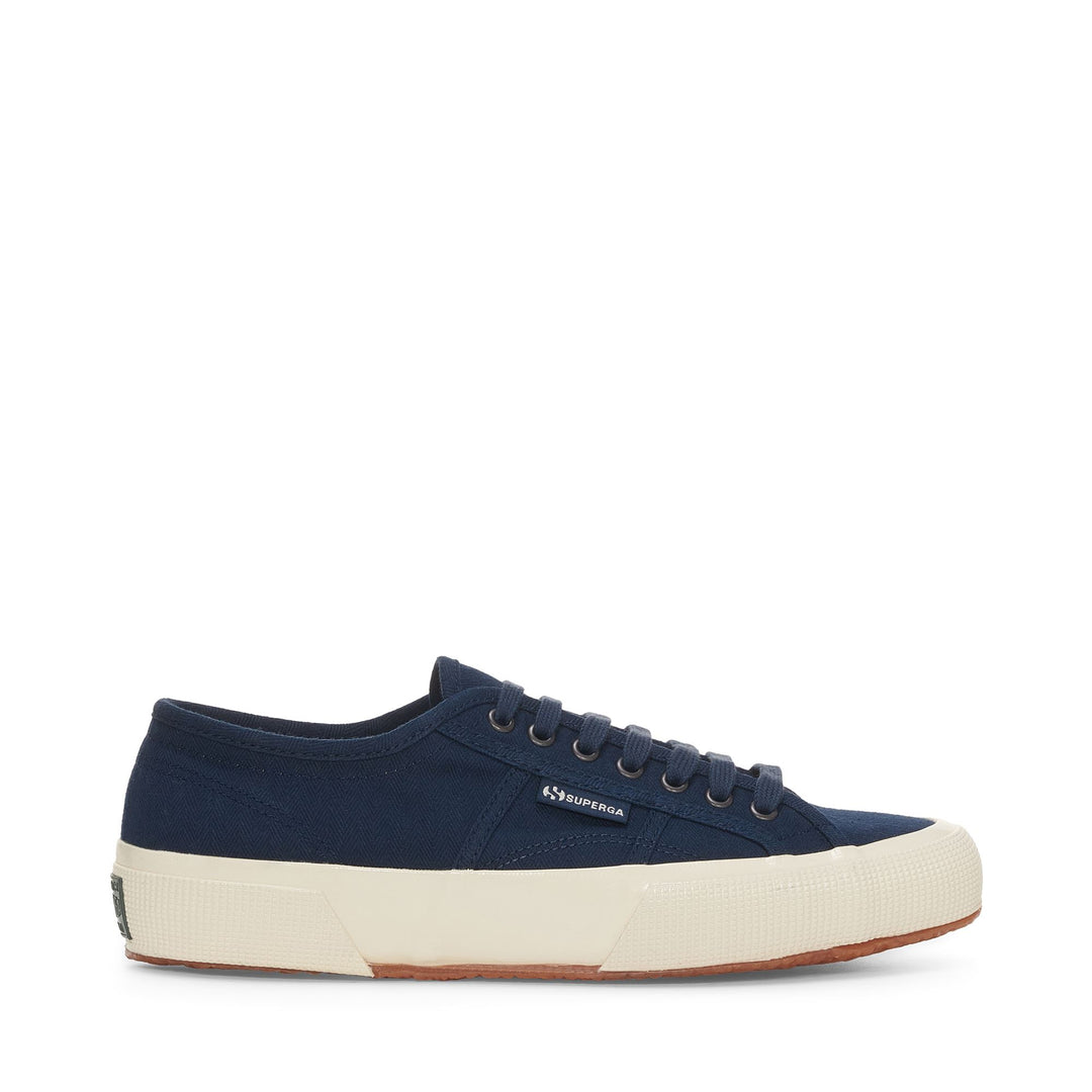 Zapatillas clásicas unisex azul marino con parte superior de algodón 01