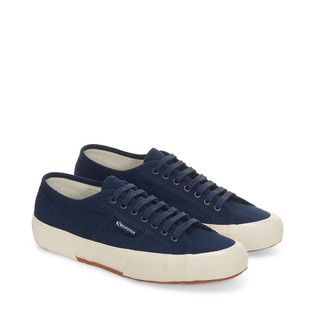 Sneakers classiche unisex blu navy con tomaia in cotone main