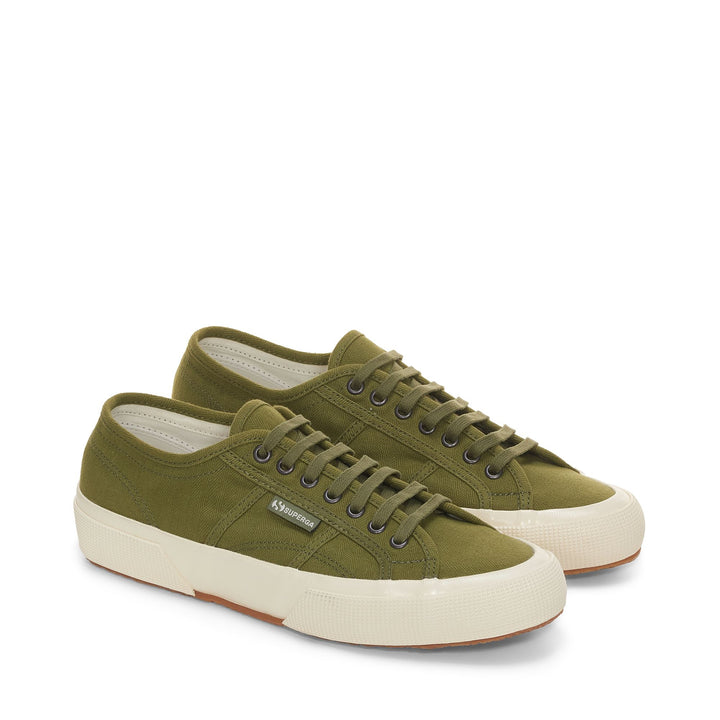 Zapatillas unisex de corte bajo verdes con parte superior de algodón 2