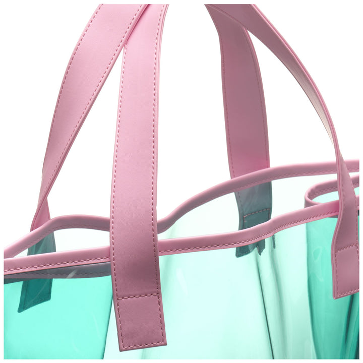 Bags Woman TRANSPARENT SHOPPING BAG Shopping Bag PINK-GREEN WATER Detail (jpg Rgb)			