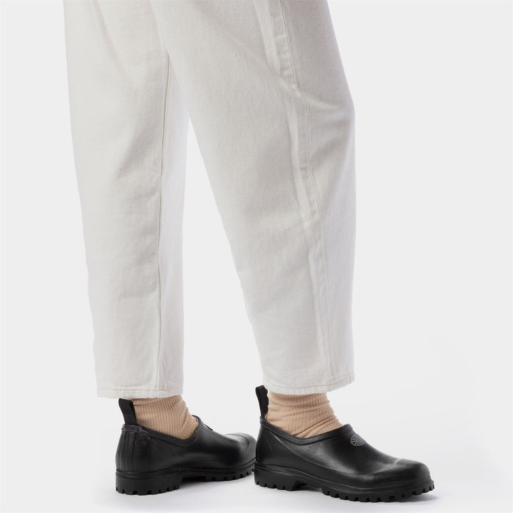 Low Cut Unisex Rubber Black Mules with Cotton Lining 7