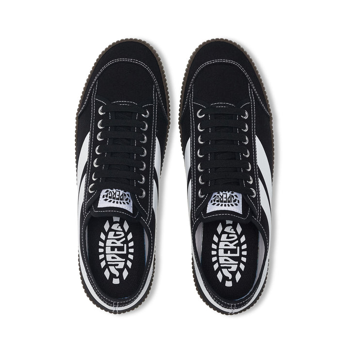 Unisex Black Low Cut Sneakers with Cotton Upper 4
