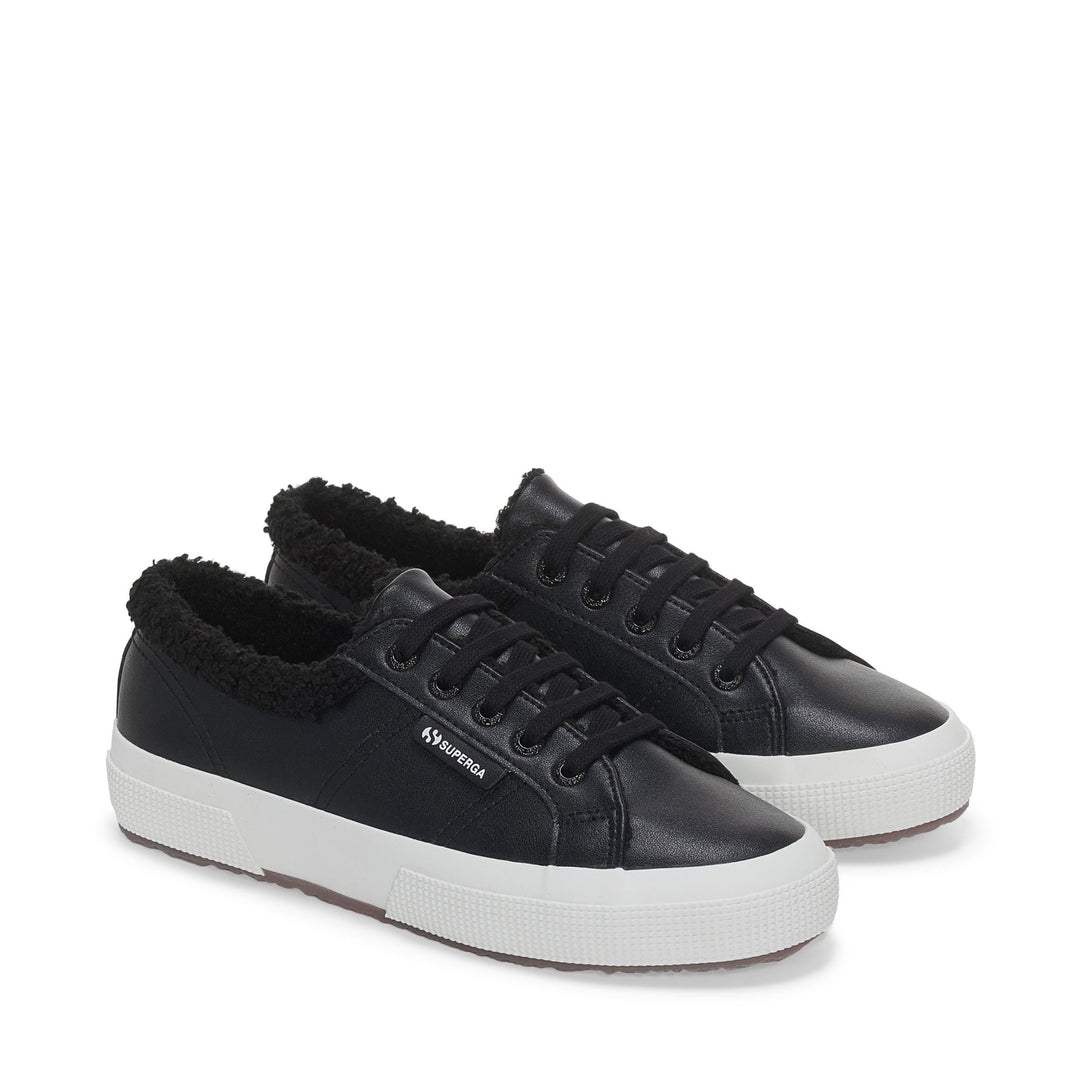 Schwarze Low-Cut-Sneakers mit synthetischem Obermaterial in Unisex-Optik main