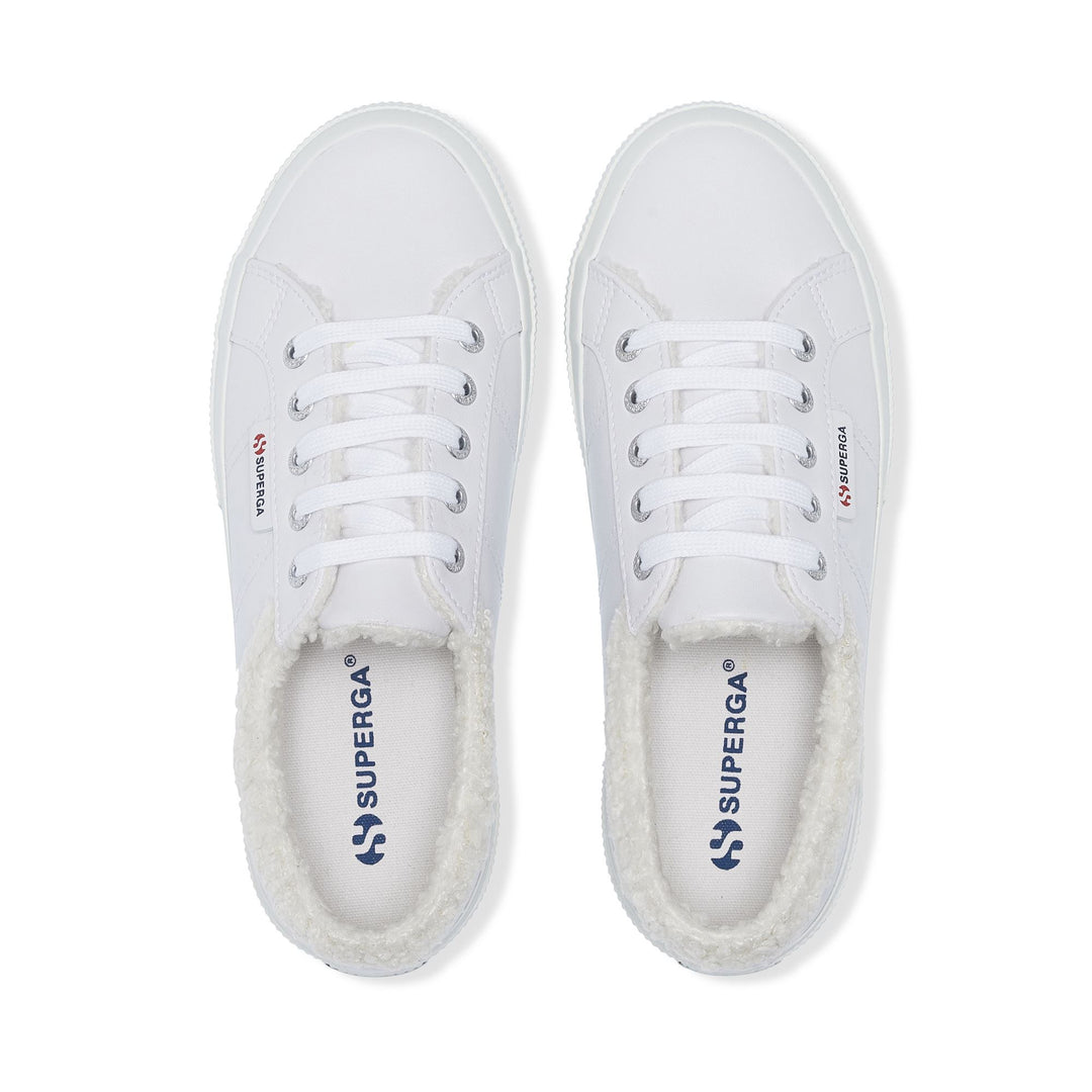 Baskets basses unisexes blanches avec tige en coton main