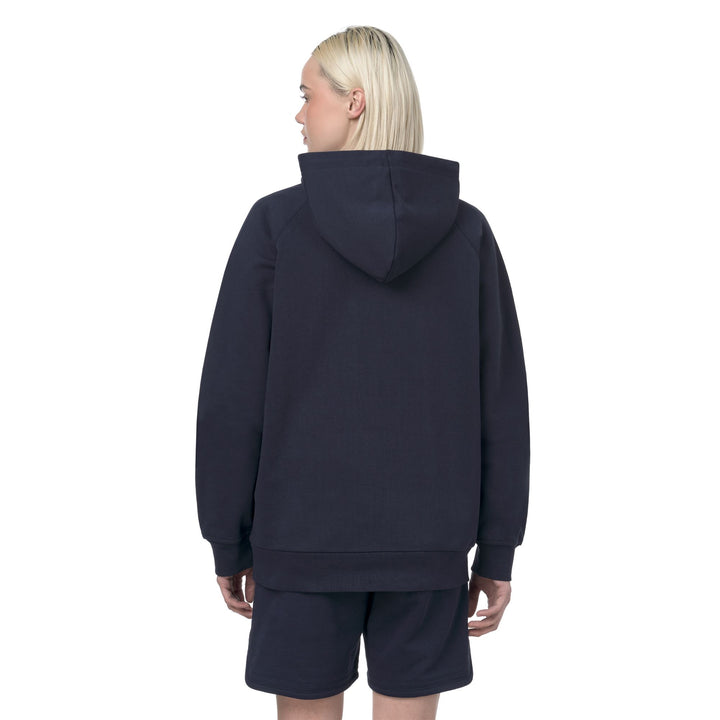 Unisex Blue Hoodie with Cotton Fleece 7