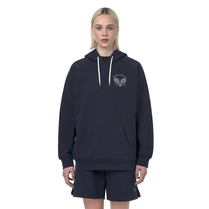Unisex Blue Hoodie with Cotton Fleece 5