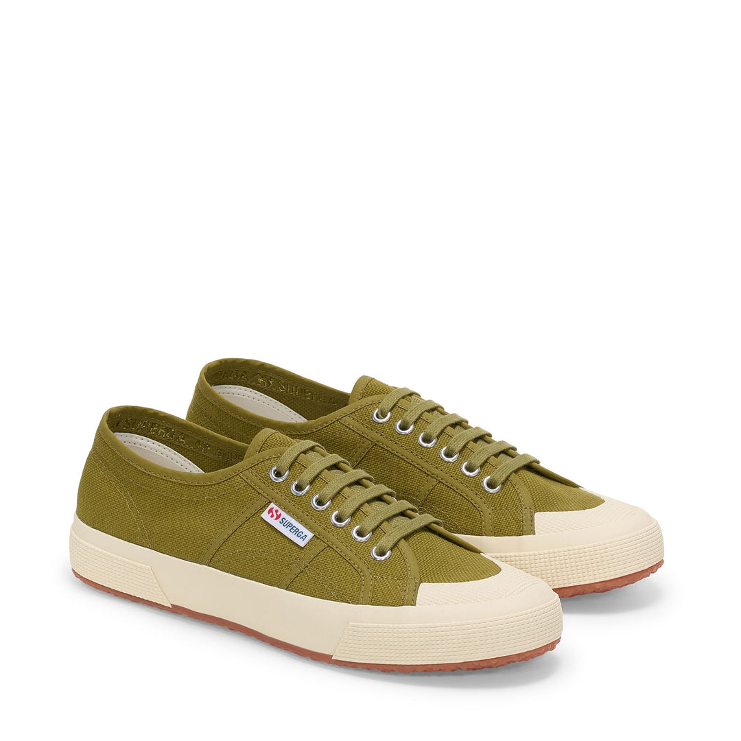 Unisex Green Low Cut Sneakers with Cotton Upper main
