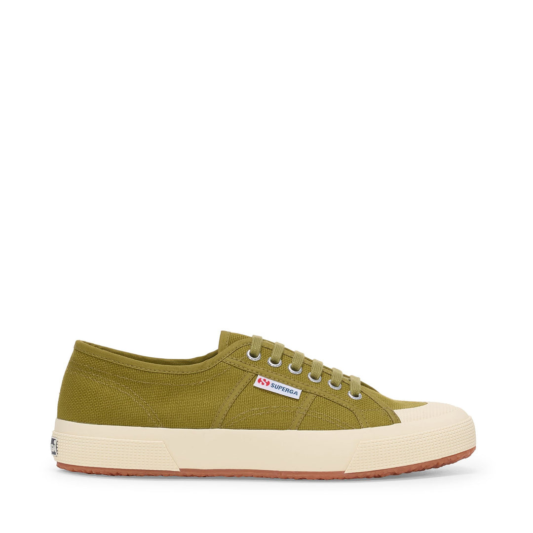 Sneakers basse unisex verdi con tomaia in cotone 01