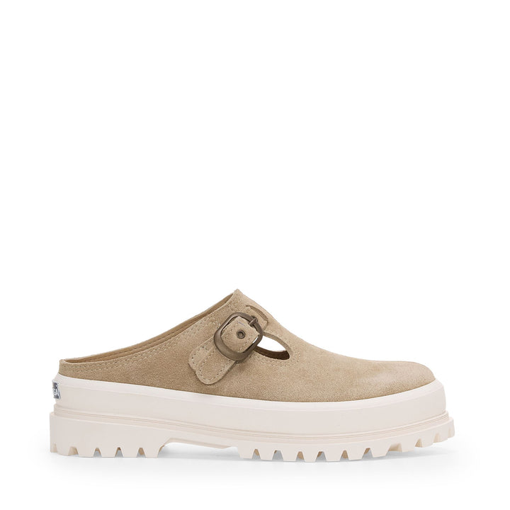3502 ALPINA MULE FLESH OUT SUEDE - Le Superga - Sabot à talon bas - Femme - Beige Fog-OffWhite 1