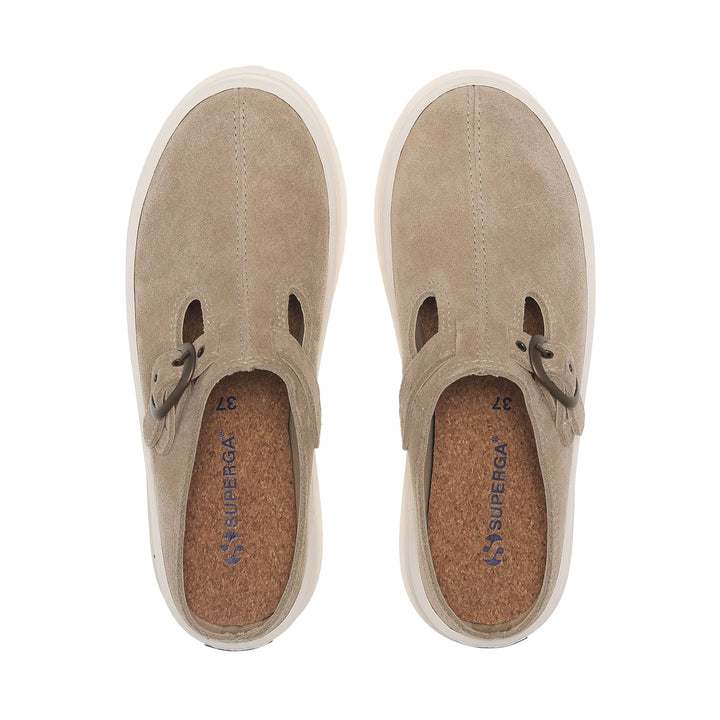 3502 ALPINA MULE FLESH OUT SUEDE - Le Superga - Sabot à talon bas - Femme - Beige Fog-OffWhite 4