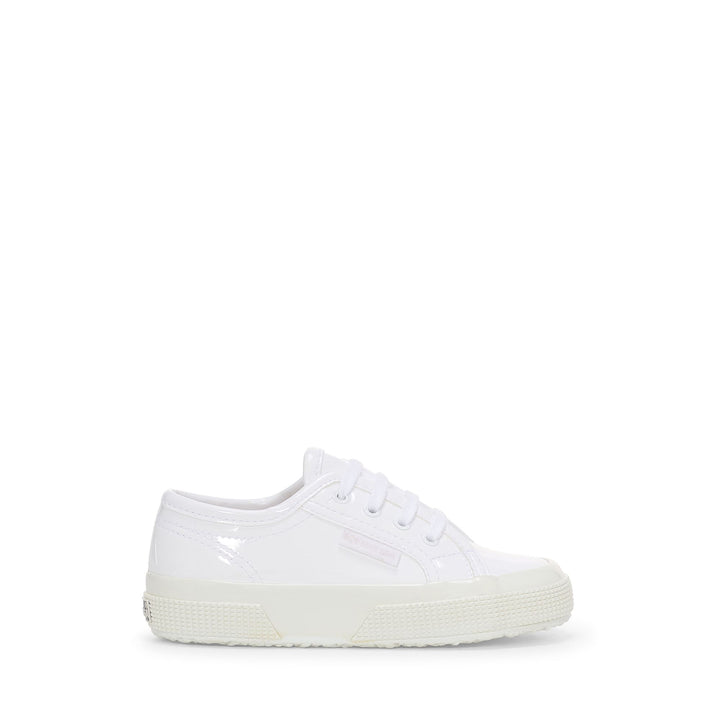 Girl's White Low Cut Sneakers with Cotton Upper 1