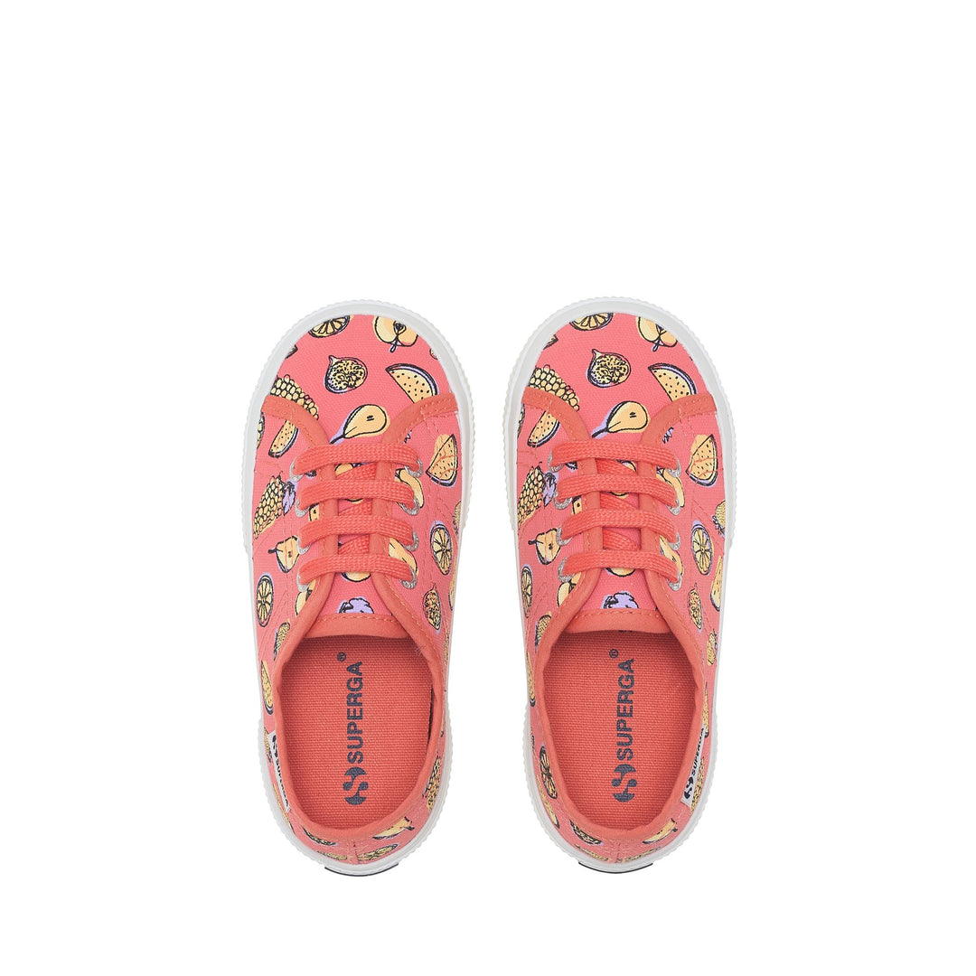 Children's Low Cut Sneakers in Pink with Cotton Upper main
