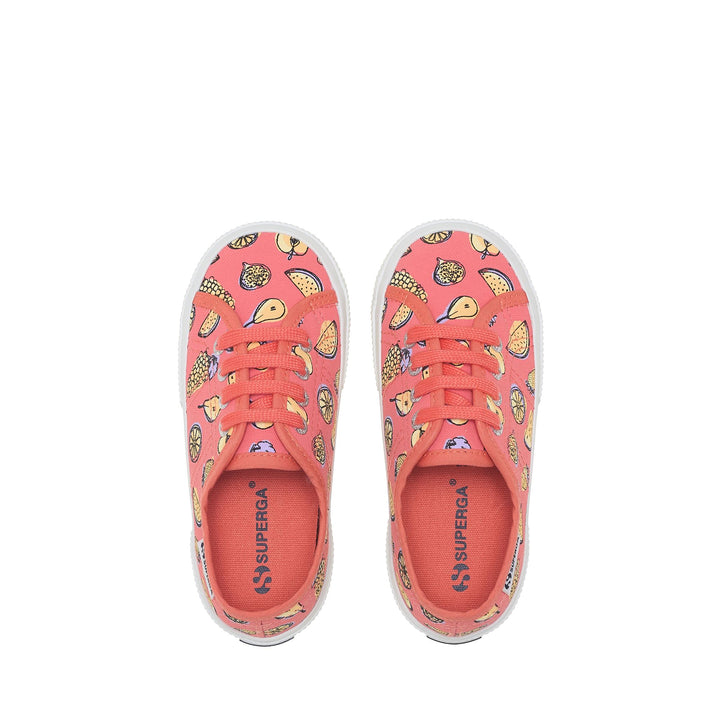 Children's Low Cut Sneakers in Pink with Cotton Upper 4