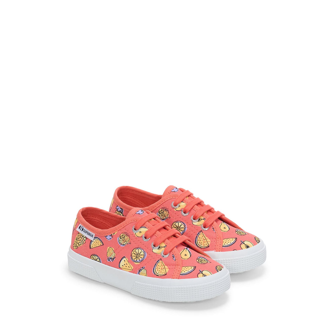 Children's Low Cut Sneakers in Pink with Cotton Upper main