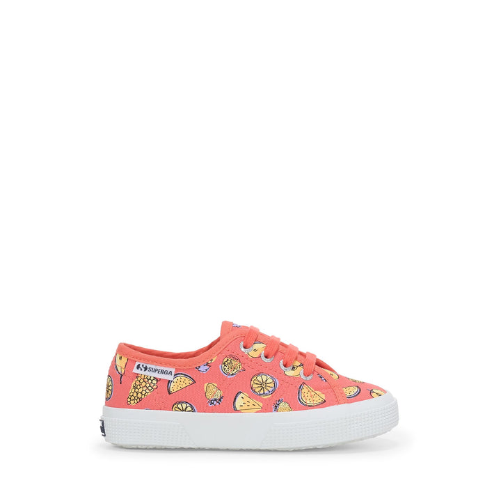 Children's Low Cut Sneakers in Pink with Cotton Upper 1