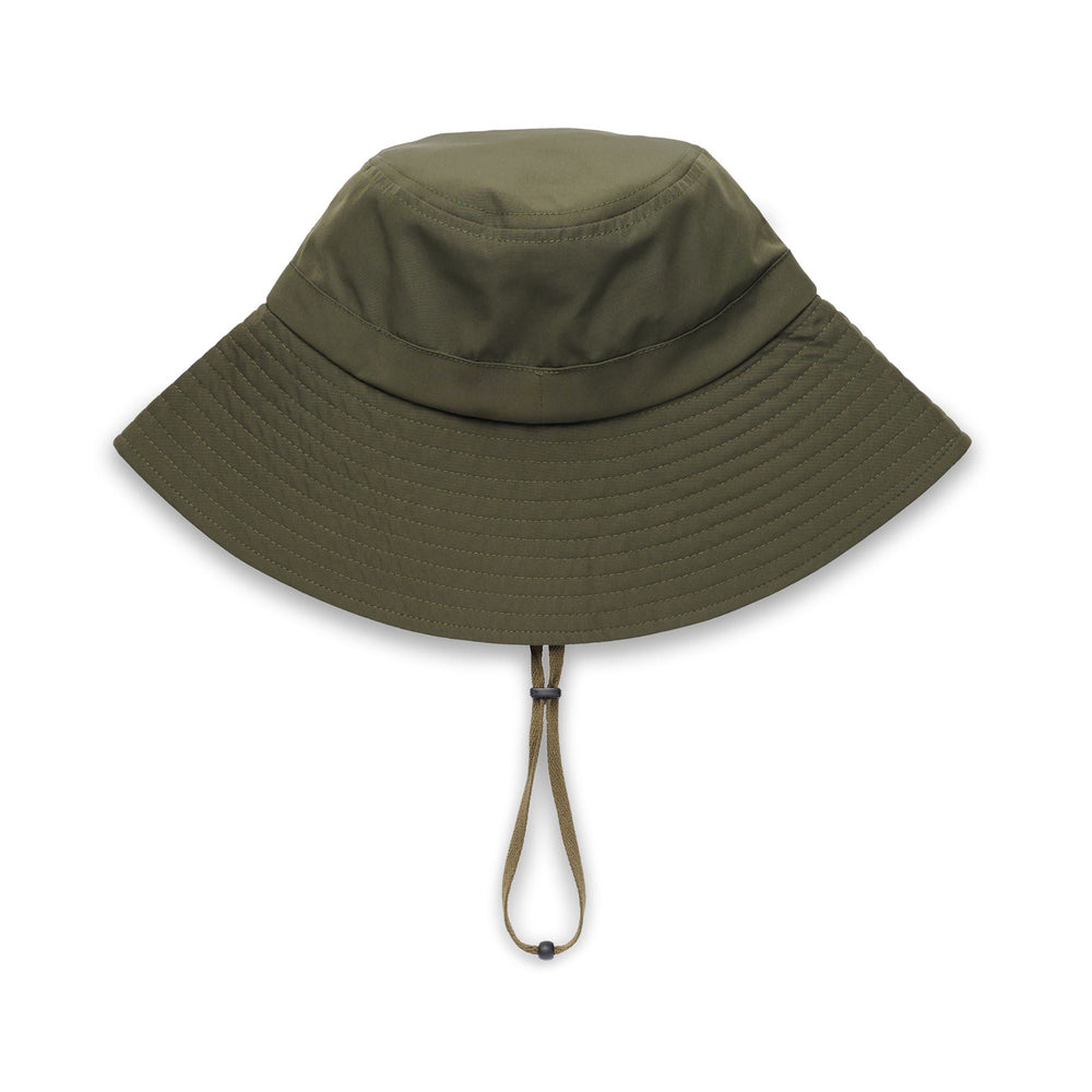 Cappello da pescatore verde unisex con cinturino regolabile sul mento 02