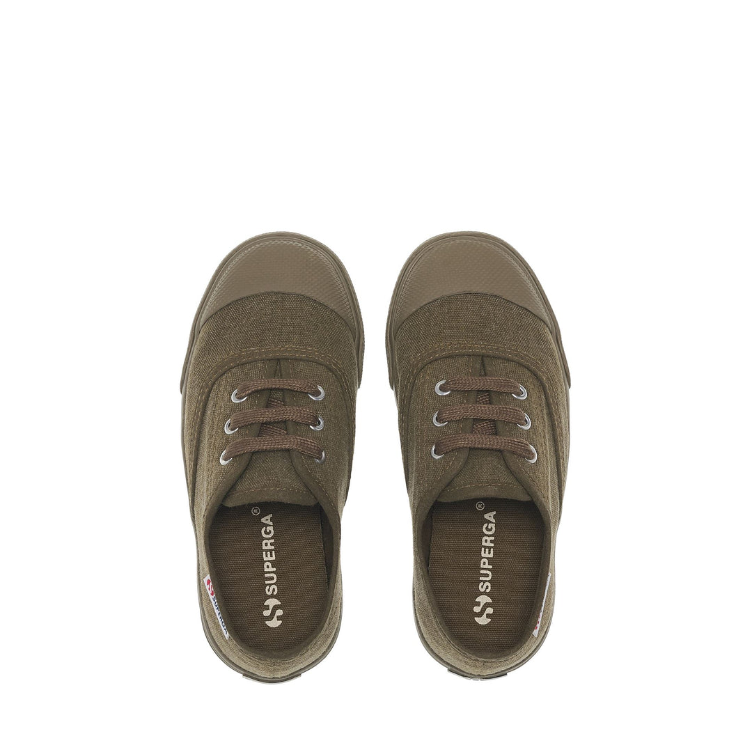 2118 KIDS COTTON STONE WASH - Sneakers - Basso - Bambino/a - FULL GREEN DK OLIVE main