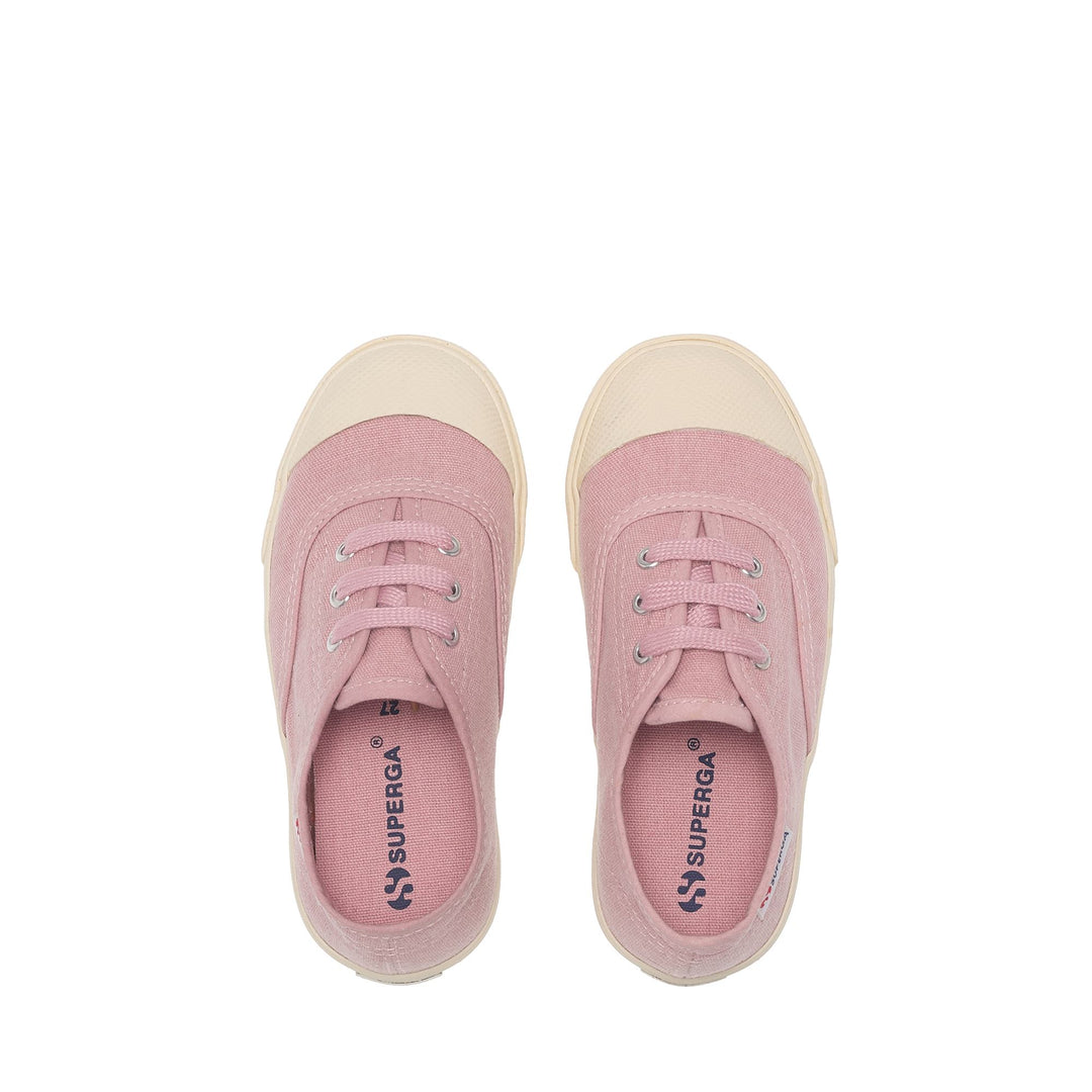 Zapatillas bajas para niños en color rosa con parte superior de algodón main