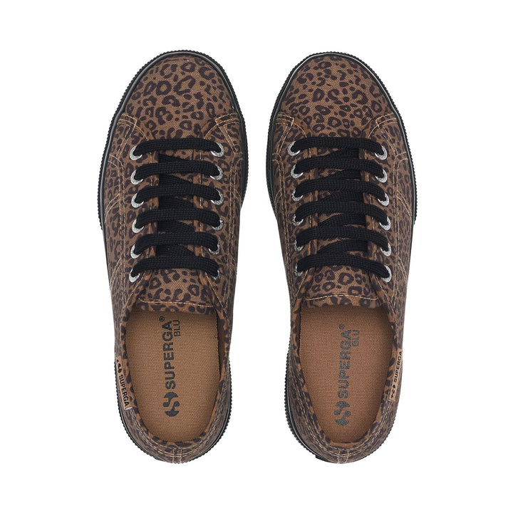 3790 PLATFORM BLACK LEOPARD PRINT LEGGERA - Lady Shoes - Wedge - Woman - BLACK-BEIGE TWINE 4