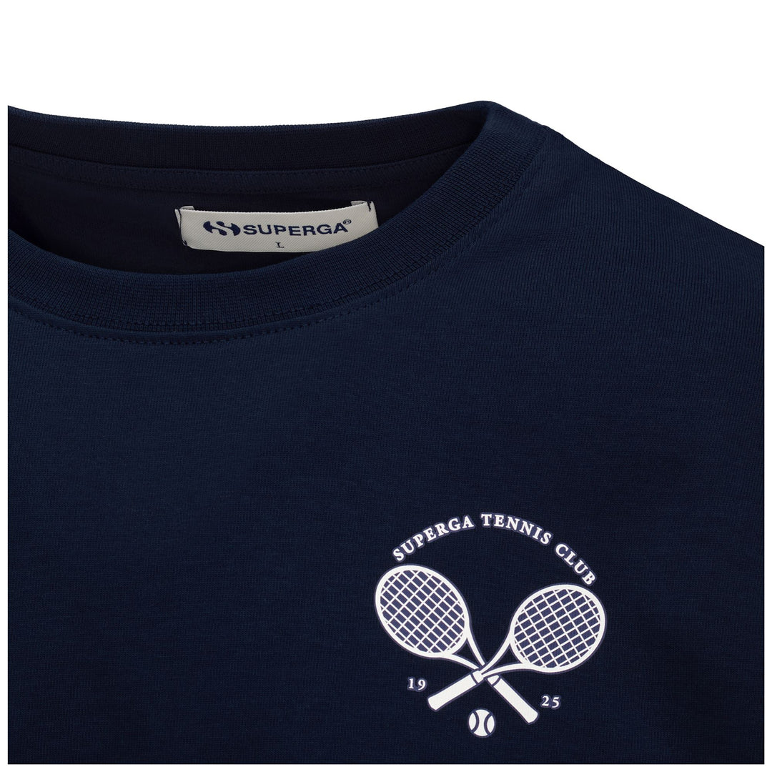 Unisex Blue Navy T-Shirt with Cotton Upper main