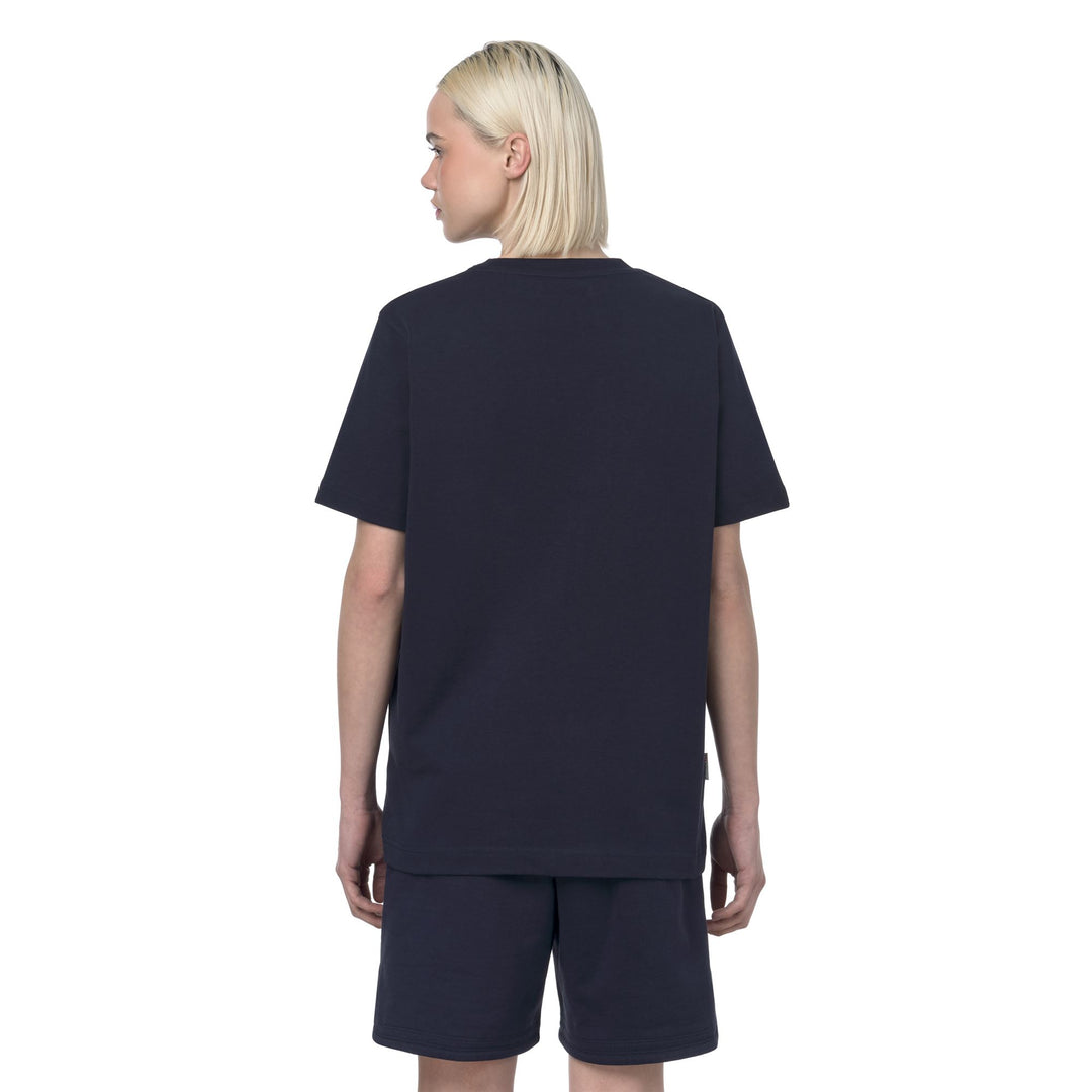 Unisex Blue Navy T-Shirt with Cotton Upper main