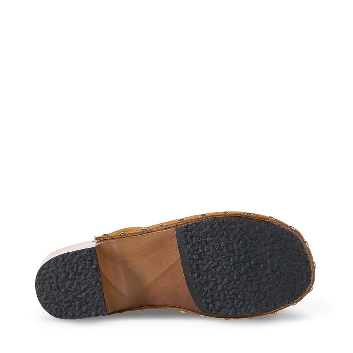High Heel Clogs Woman Brown with Suede Upper 5