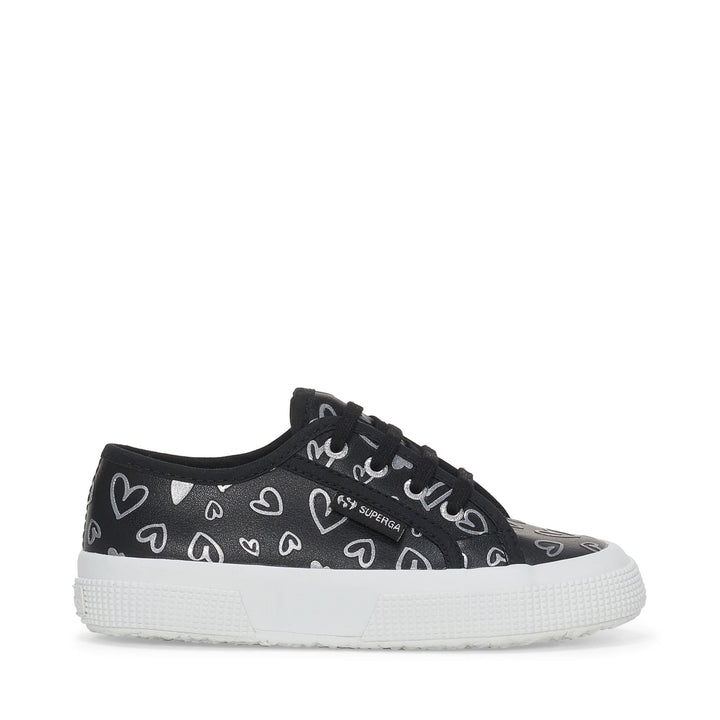 Schwarze Low Cut-Sneakers für Mädchen mit Obermaterial aus Baumwolle 1