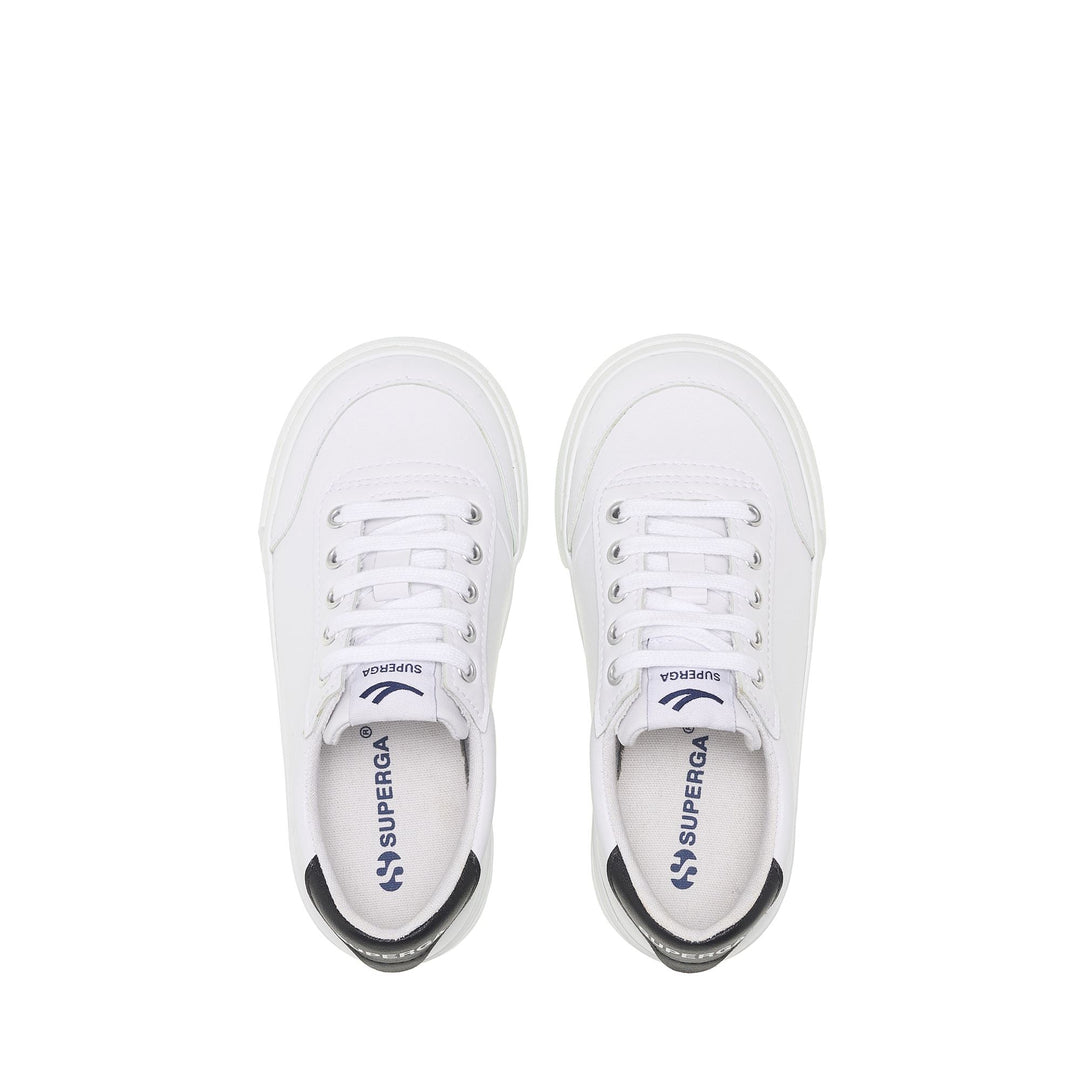 Children's Low Cut Sneakers White with Cotton Upper main