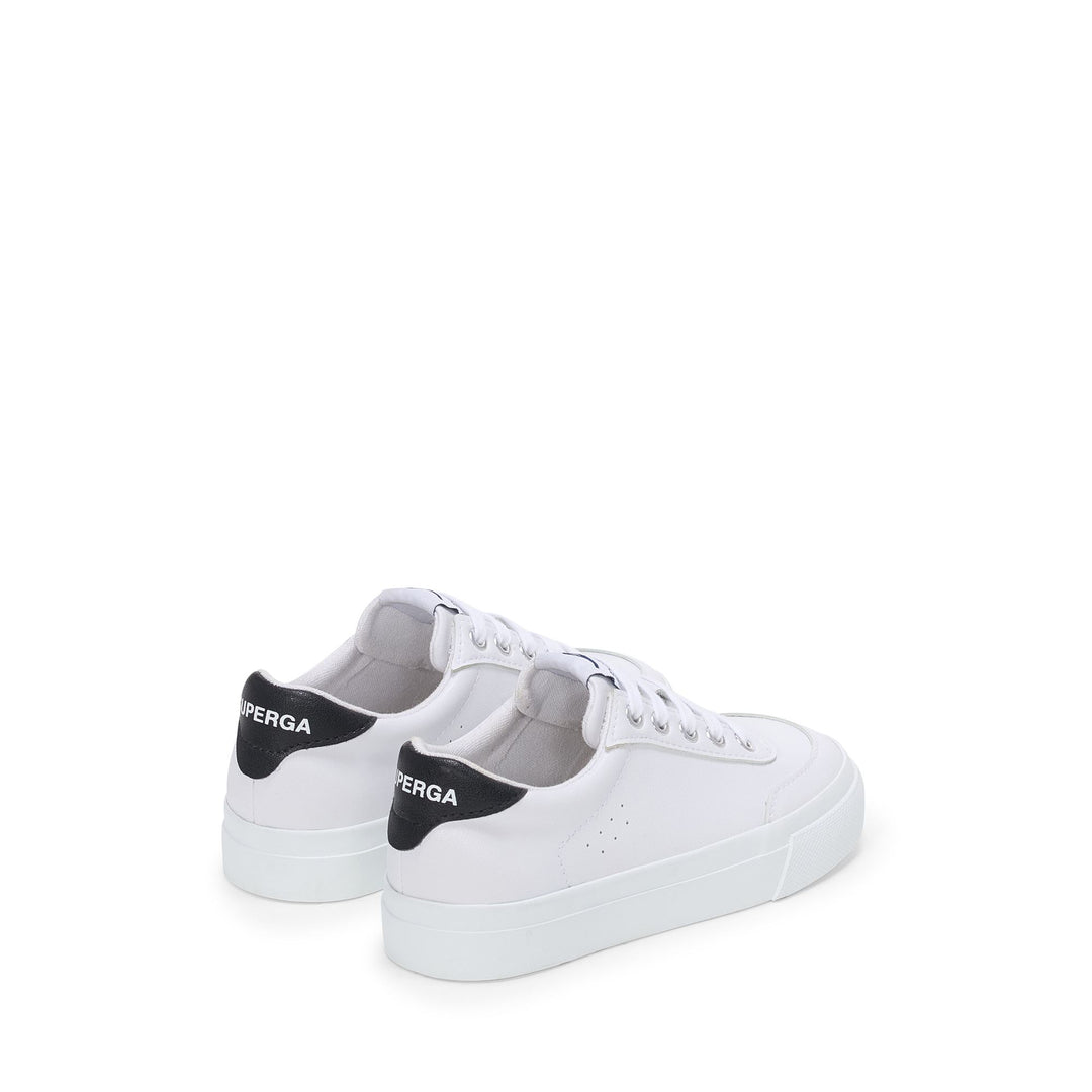 Children's Low Cut Sneakers White with Cotton Upper main