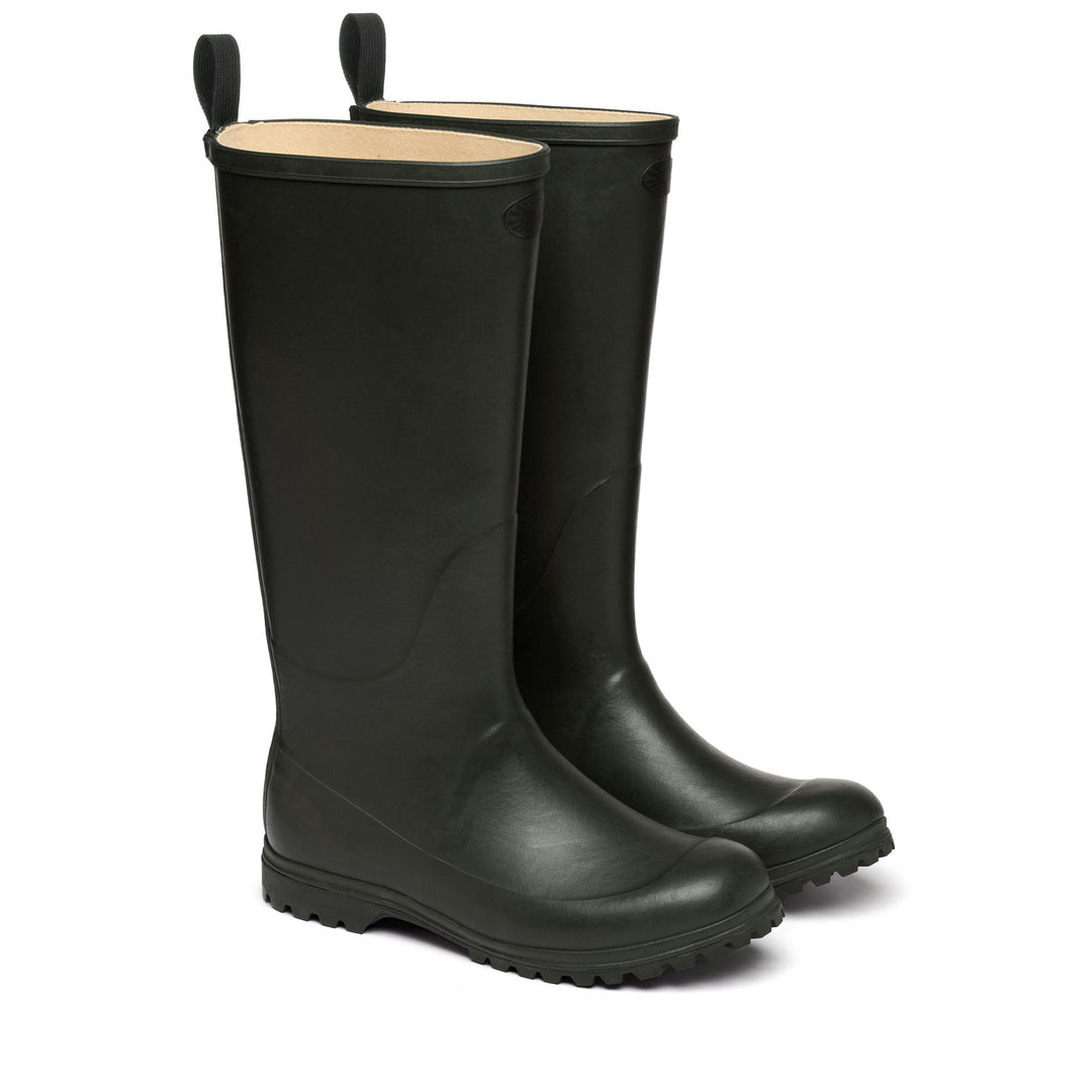 Hohe Gummistiefel für Damen in Grün main