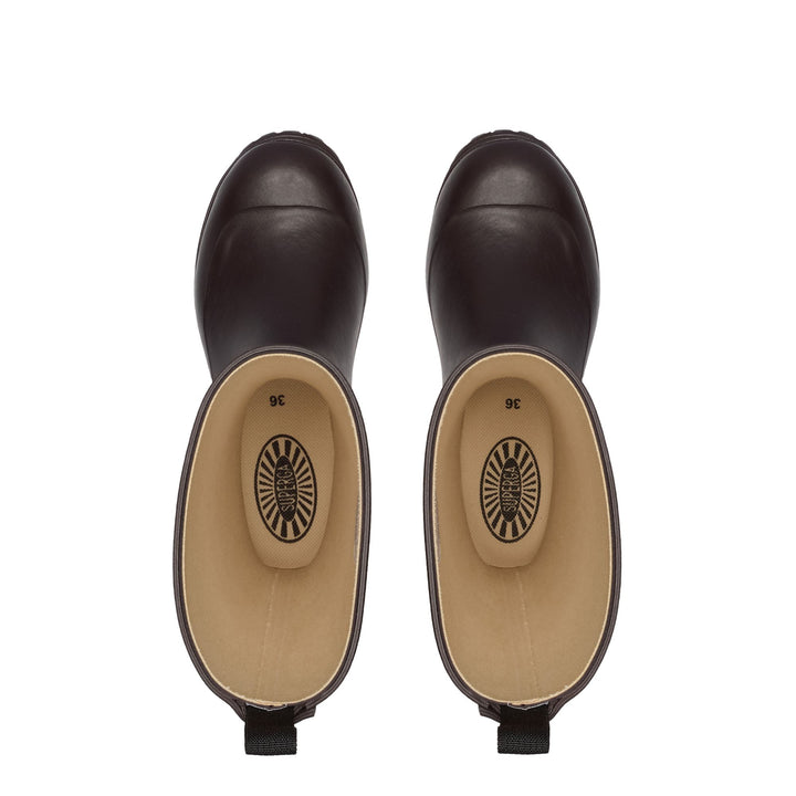 Stivali alti in gomma da donna colore marrone 4