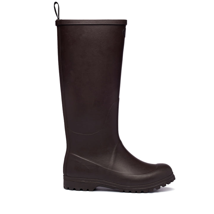 Stivali alti in gomma da donna colore marrone 1