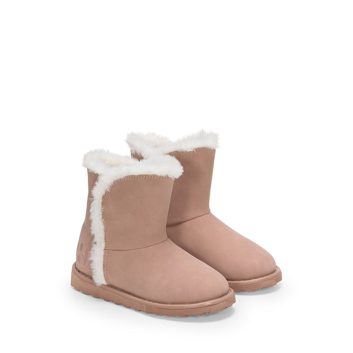 Girl's High Boots Pink Almond with Synthetic Upper 2