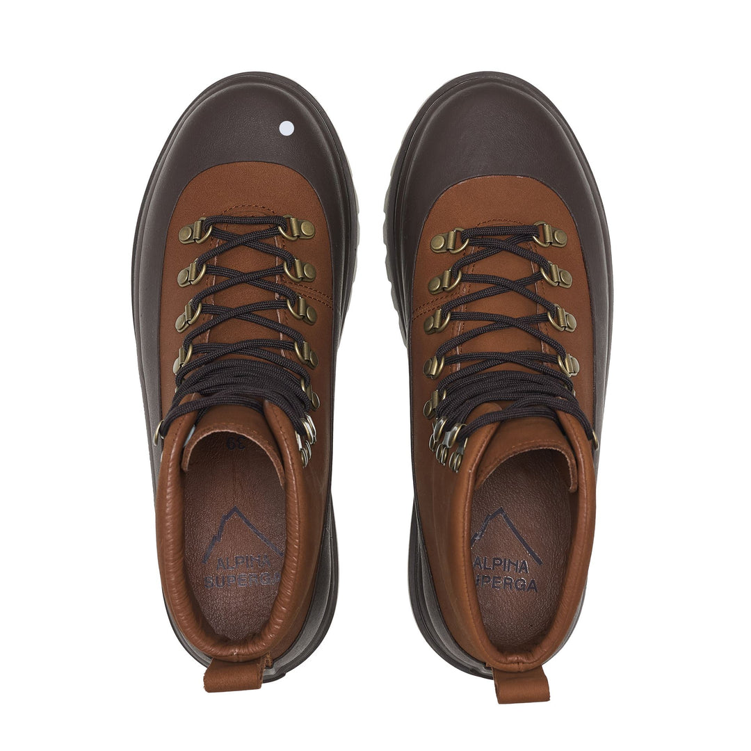 3346 ALPINA PEDULA NUBUCK - Ankle Boots - Mid Cut - Unisex - Brown Caramel-Dk Brown main