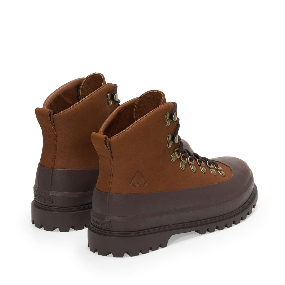 3346 ALPINA PEDULA NUBUCK - Ankle Boots - Mid Cut - Unisex - Brown Caramel-Dk Brown main