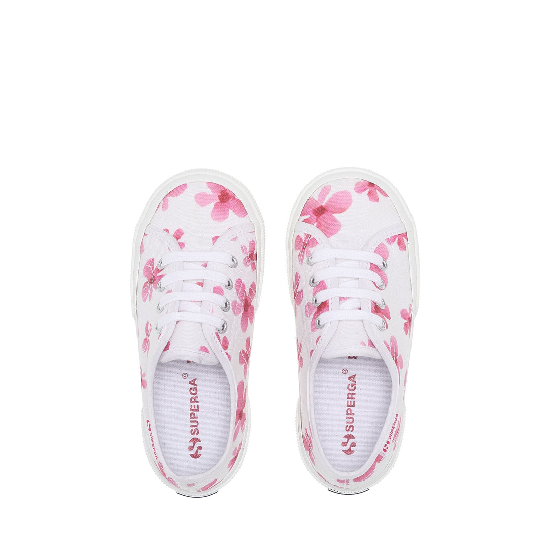 Weiße Mädchen-Sneaker mit Baumwoll-Obermaterial main