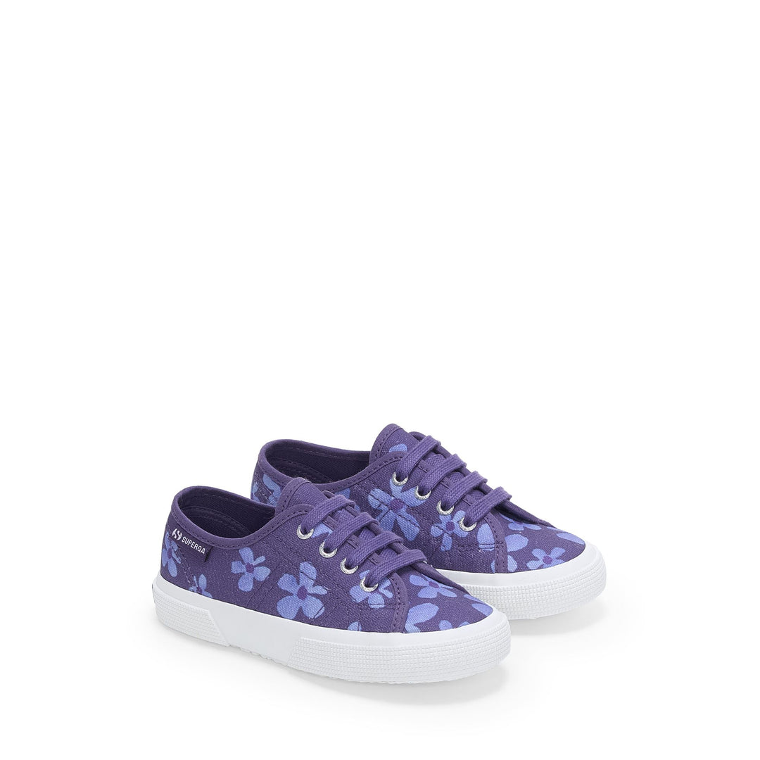 3750 KIDS FLOWER PRINT LEGGERA - Le Superga - Sneaker - Girl - NAVY-PURPLE WISTERIA main