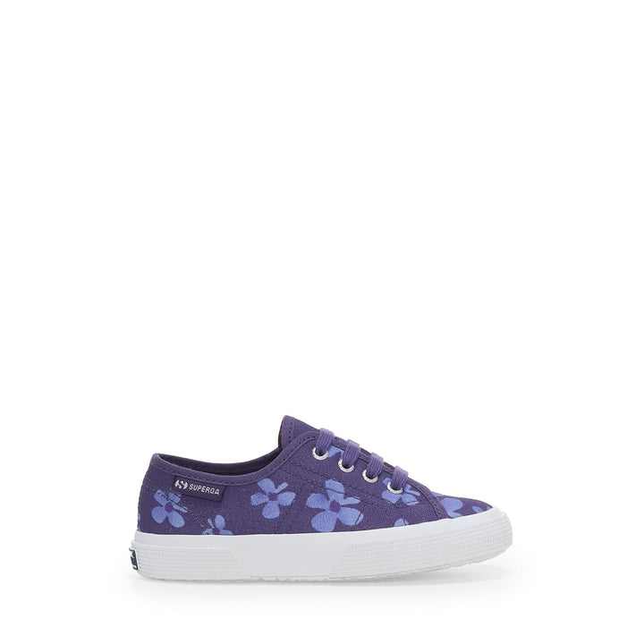 3750 KIDS FLOWER PRINT LEGGERA - Le Superga - Sneaker - Girl - NAVY-PURPLE WISTERIA 1