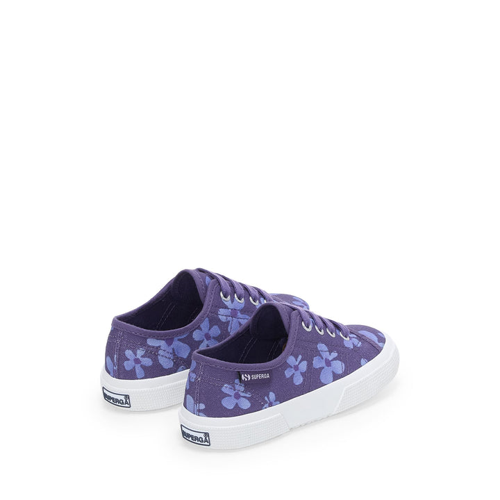 3750 KIDS FLOWER PRINT LEGGERA - Le Superga - Sneaker - Girl - NAVY-PURPLE WISTERIA 3