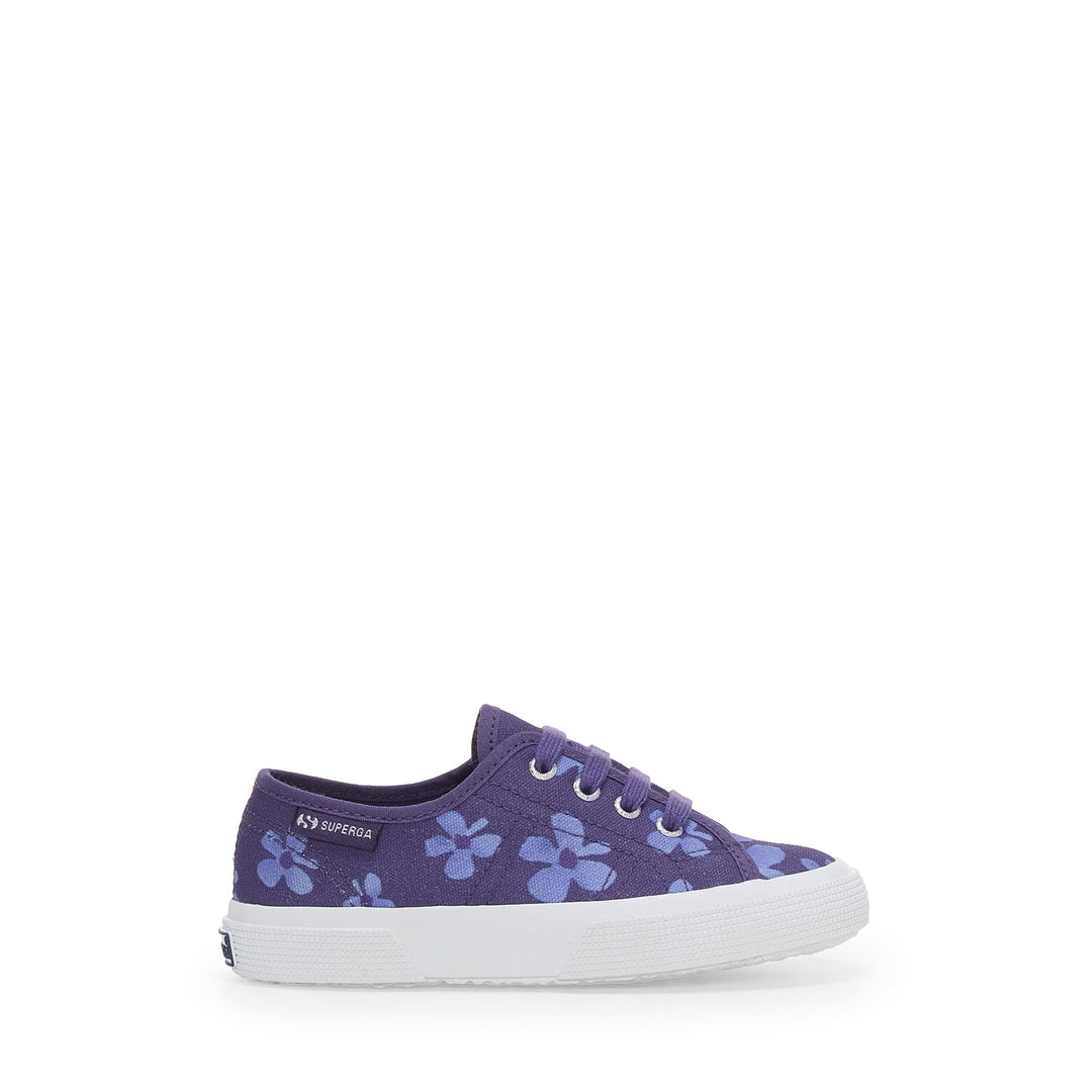 Sneakers da ragazza blu navy con tomaia in cotone 01
