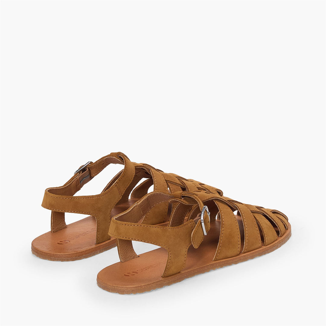 Unisex-Sandalen in Braun mit Obermaterial aus Wildleder main