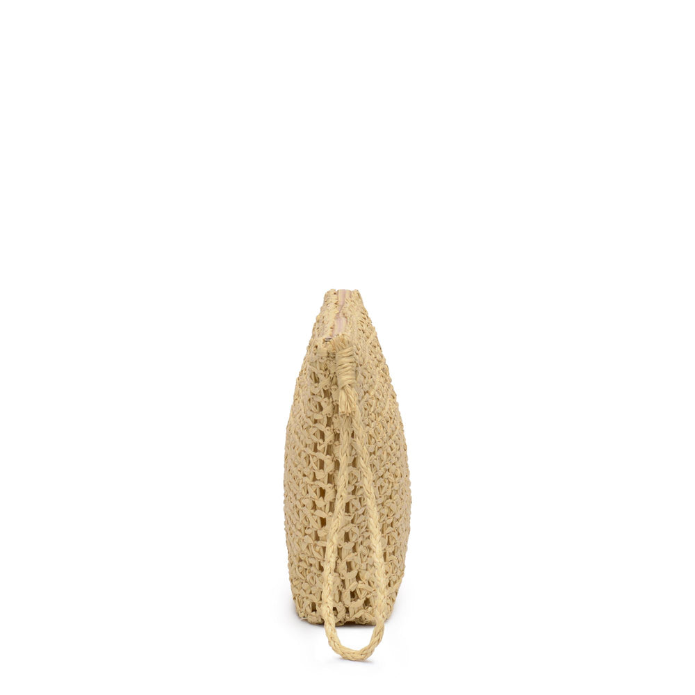 RAFFIA CLUTCH - Small Accessories - BEAUTY CASE - Woman - BEIGE ECRU 02