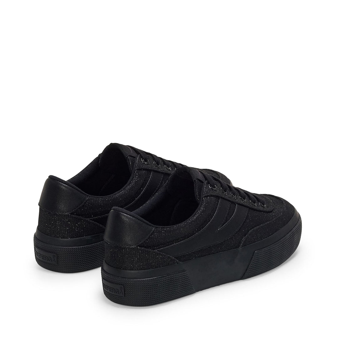 Sneakers nere con plateau da donna e tomaia in jersey main