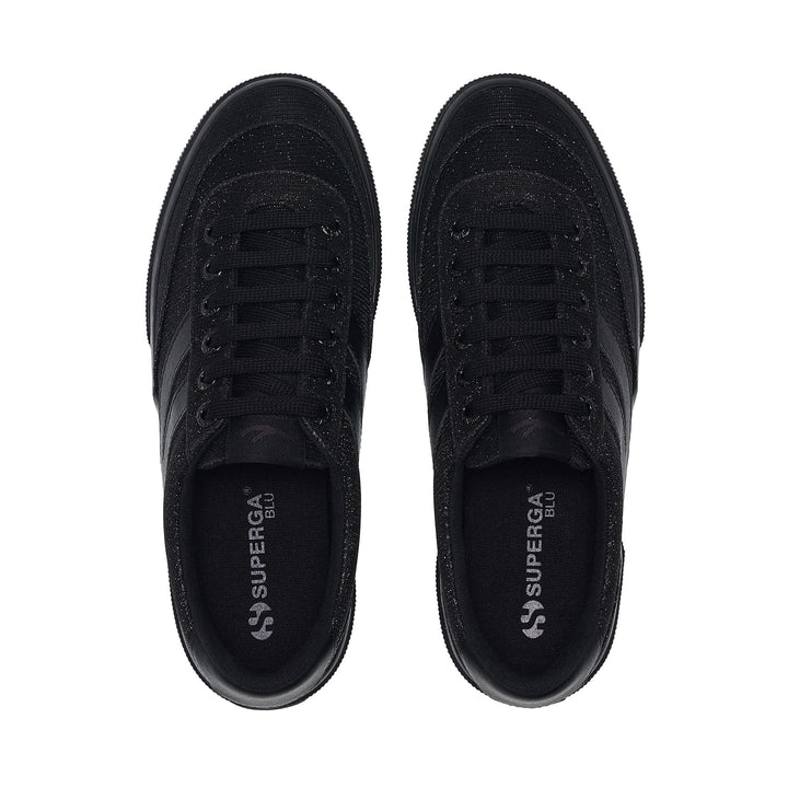 Sneakers nere con plateau da donna e tomaia in jersey 4